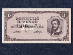 Háború utáni inflációs sorozat (1945-1946) 1 millió B-pengő bankjegy 1946 MINTA