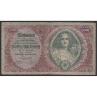 Ausztria,5000 kronen 1922 VG