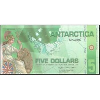 Antarktisz,5 dollars 2008 UNC