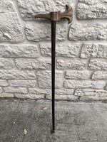 Bronz fejű túrabot sétabot Cserkész Jamboree 1933 ,màsik oldalon Hungária felirat és lovas betyà