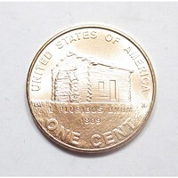 USA,1 cent 2009 - Lincoln élete - Birth and Early Childhood aUNC+ réz