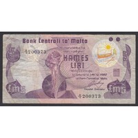 Málta,5 pounds 1979 - Dot for the blind F