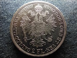 Ausztria Ferenc József (1848-1916) .900 ezüst 2 Florin 1859 B