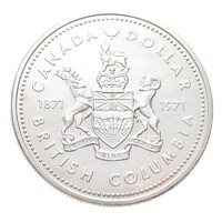 Kanada,1 dollar 1971 - Brit Kolumbia aUNC+ ezüst 23.30g500
