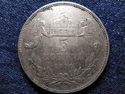 Ferenc József (1848-1916) .900 ezüst 5 Korona 1900 KB