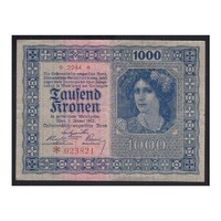 Ausztria,1000 kronen 1922 F