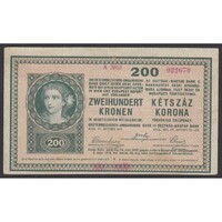 Magyarország,200 kronen/korona 1918 VF