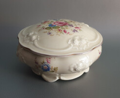 Thomas Ivory - Bavaria Flower Pattern Porcelain Box, Bonbonnière