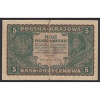 Lengyelország,5 marek 1919 F-