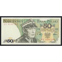 Lengyelország,50 zlotych 1988 UNC