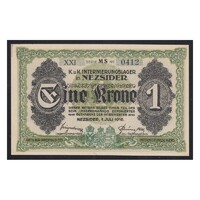 Magyarország,1 krone/korona 1916 - Nezsider aUNC+