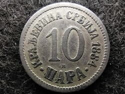 Szerbia I. Milán (1882-1889) 10 Para 1884 H