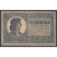 Magyarország,10 korona 1919 F