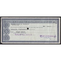 Dánia,400 kroner 1968 - Danske Landmandsbank - Travellers Cheque VF