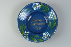 Népi fazekas tányér Erdély Szilágyság Zilah