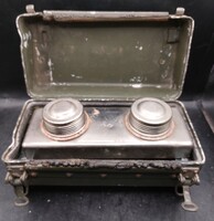 Tábori szeszes melegitő berendezés, magyar, 15x20 cm-es. 4123b