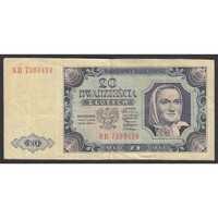Lengyelország,20 zlotych 1948 F