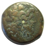 Görögország,VI. Ptolemaiosz-VIII. Ptolemaiosz Drachma i.e. 169-145 - Zeusz - Balra néző két Sas - Alexandria - Ptolemaida Egyiptom - 30mm EF bronz