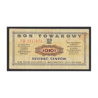 Lengyelország,10 cents 1969 - Bon towarowy - Pekao F
