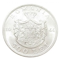 Románia,500 lei 1944 aUNC+ ezüst 12g700