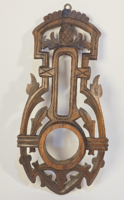 Szecessziós antik fafaragás - antik barométerház