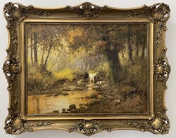 Neogrády László (1896-1962) 80x100 cm EREDETI olajfestménye