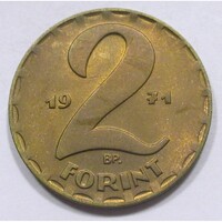 Magyarország,2 forint 1971 aUNC+ réz