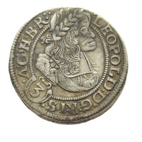 Ausztria,I. Lipót 3 krajcár 1670 SHS - Breslau - Szilézia EF+ ezüst 1.61g