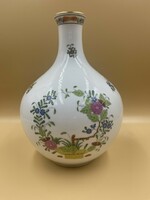 Herendi színes indiai virágkosár mintás nagy váza