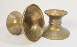 Vintage/régi réz gyertyatartó pár /nagyméretű gyertyákhoz