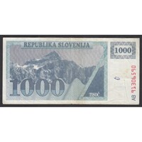 Szlovénia,1000 tolarjev 1992 F