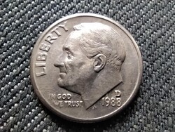USA Roosevelt 1 Dime 1988 D