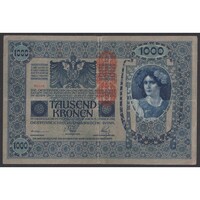 Ausztria,1000 kronen 1919 - DEUTSCHÖSTERREICH F-