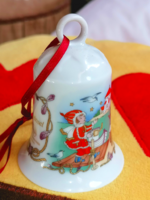 Gyűjtői, Hutschenreuther porcelán karácsonyi csengő dísz.  44.