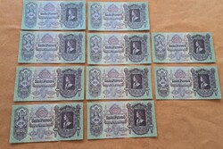 Száz Pengő 1930 10 db Sorszàmkövetös hajtatlan darabok eladóak !