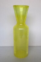 Karcagi citromsárga fátyolüveg váza