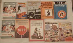Régi KRESZ könyvek 10db