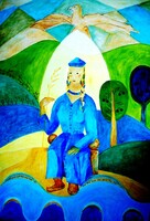 Tóth Julianna Emese, a magyarok ősanyja   olaj, 100x70