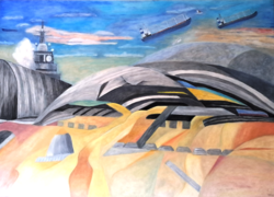 Tóth Julianna A búza összes árnyalata    saját alkotás, olaj, vászon, 100x140