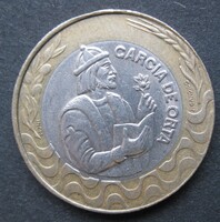 Portugália bimetál 200 escudos 1991 (D20)