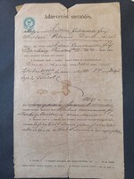 Adás-vevési szerződés dunavecsei lakosok között legelőföldre 1899/?/