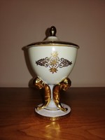 Herendi lidded urn vase /bonbonier/ - Bakos Éva - Rare!
