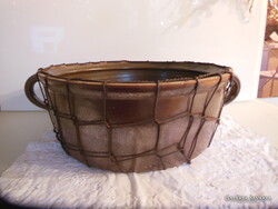 KERÁMIA  FAZÉK - 10 liter - ALKUKÉPES - MUZEÁLIS - 36 x 14 + 7 - 7 cm  ANTIK  - KERÁMIA -