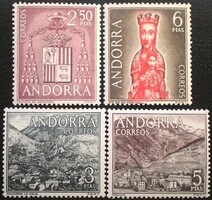 SPA63-6 / Spanyol Andorra 1964 Tájak bélyegsor postatiszta