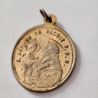 Nagyon ritka Páduai szent Antal , Assisi Szent Ferenc érme