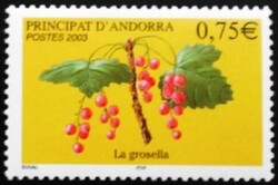 FA605 / Francia Andorra 2003 Bogyók bélyeg postatiszta