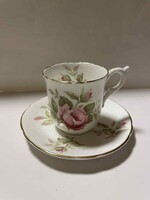 Gyönyörű  angol csészealjjal ellátott kávés csésze!