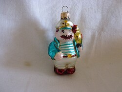 RETRÓ STÍLUSÚ ÜVEG KARÁCSONYFADÍSZ - TENGERÉSZ!