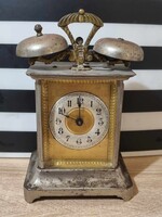 Antik Junghans Pfielkreuz ébresztő asztali / utazó óra