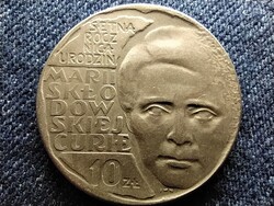 Lengyelország Marie Skłodowska-Curie 10 Zloty 1967 MW